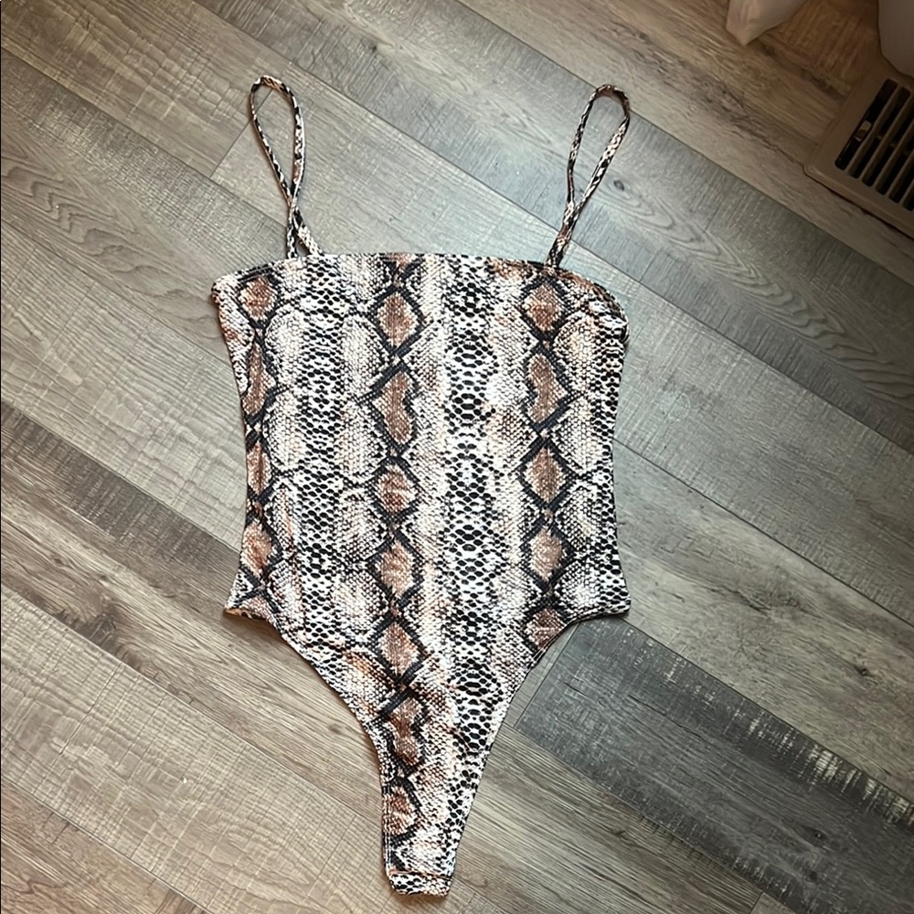 Snake Print Bodysuit